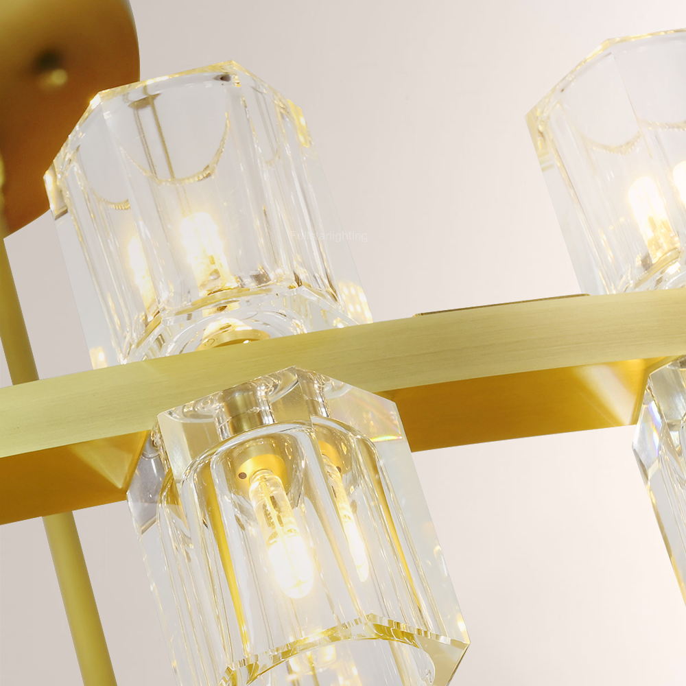 Acelvane Wine-Glass Round 2-Tier Chandelier - XYlight