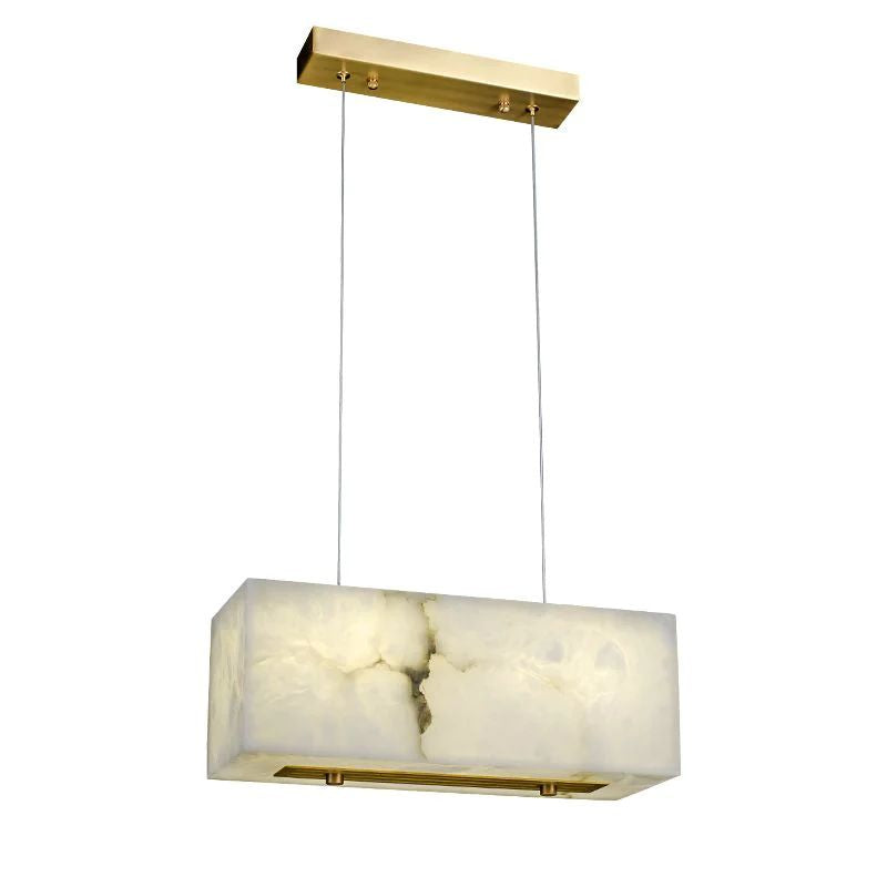 Alabaster Cuboid Dining Room Chandelier - XYlight