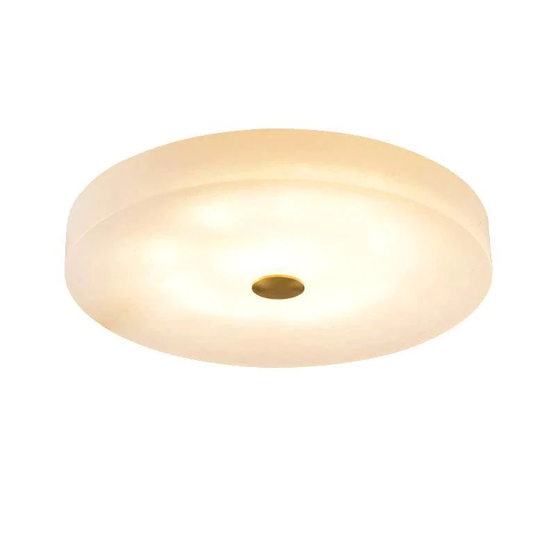Alabaster Flush Mounted Round Led Chandelier - XYlight