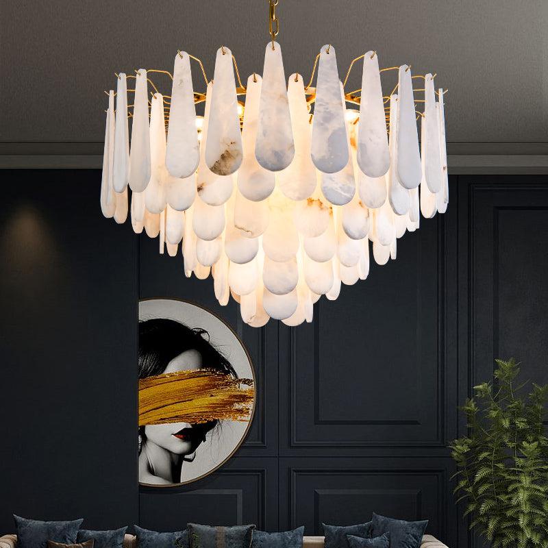 Alabaster Foyer Modern Chandelier - XYlight