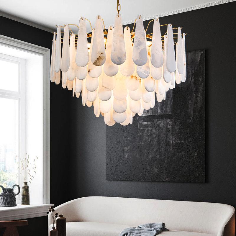 Alabaster Foyer Modern Chandelier - XYlight
