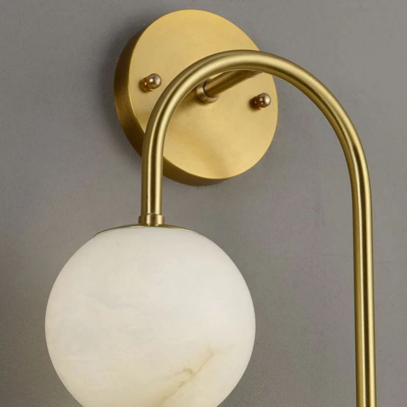 Alabaster Glo Modern Wall Sconce In Bedroom - XYlight