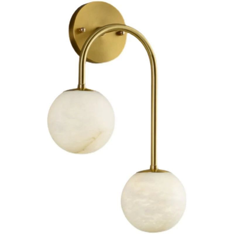 Alabaster Glo Modern Wall Sconce In Bedroom - XYlight