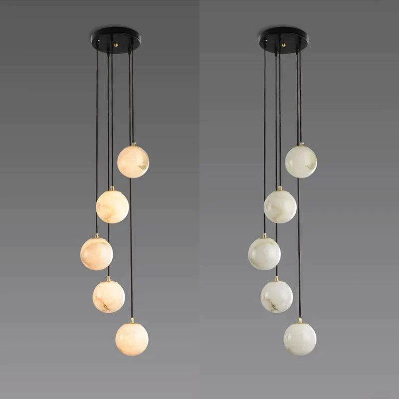 Alabaster Global Wavy Chandelier - XYlight