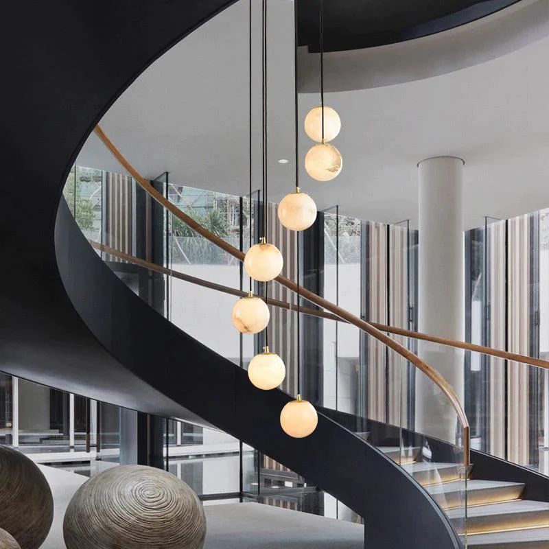 Alabaster Global Wavy Chandelier - XYlight