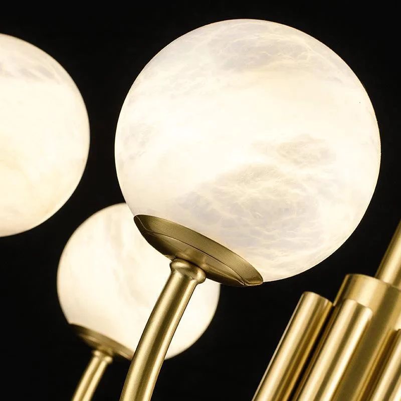Alabaster Modern Brass Chandelier - XYlight