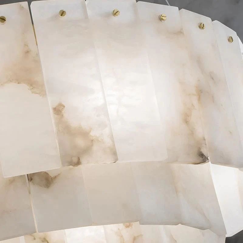 Alabaster Modern Round Chandelier - XYlight