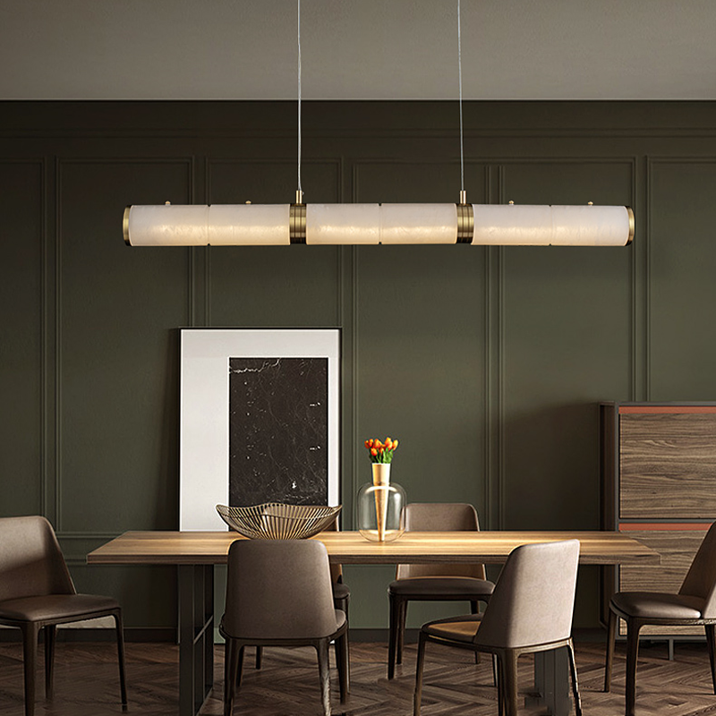 Alabaster Modern Art Linear Pendant