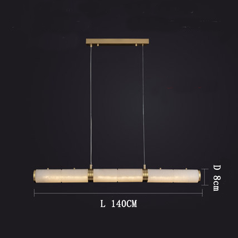 Alabaster Modern Art Linear Pendant - XYlight