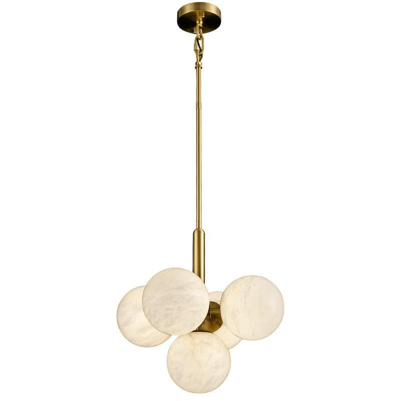 Alabaster Round Art Pendant Light - XYlight