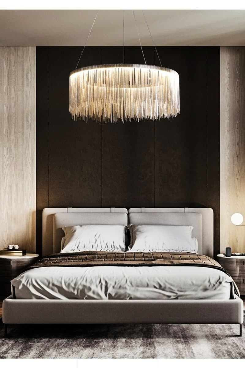 Alisa Luxury Round Chain Tassel Chandelier - XYlight