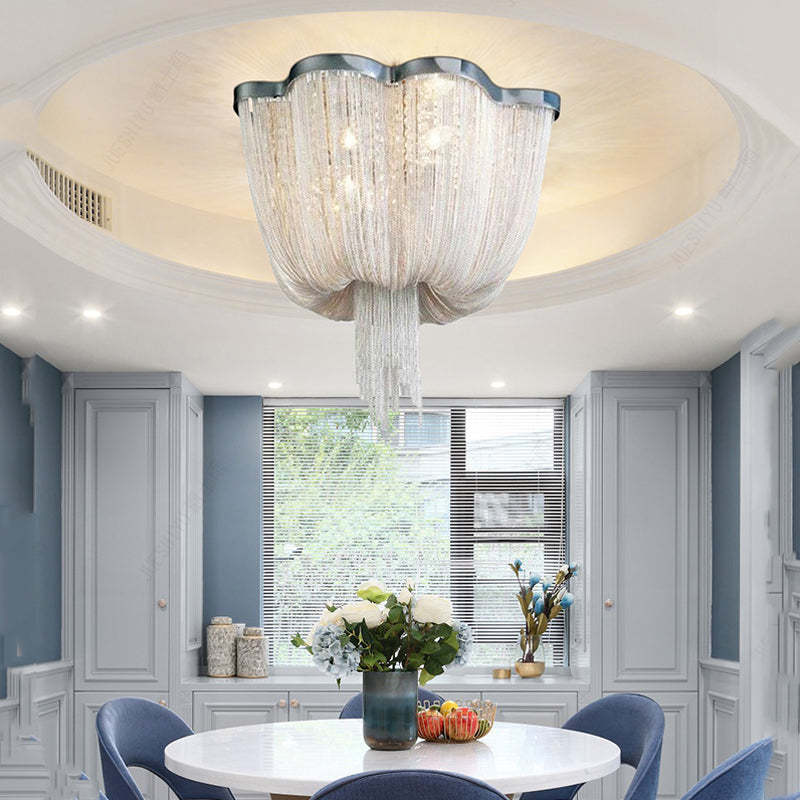 Aluminum Chain Tassel Chandelier - XYlight
