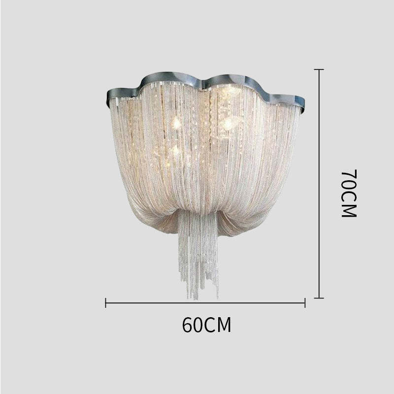 Aluminum Chain Tassel Chandelier - XYlight