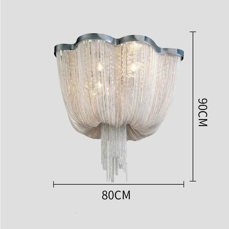 Aluminum Chain Tassel Chandelier - XYlight