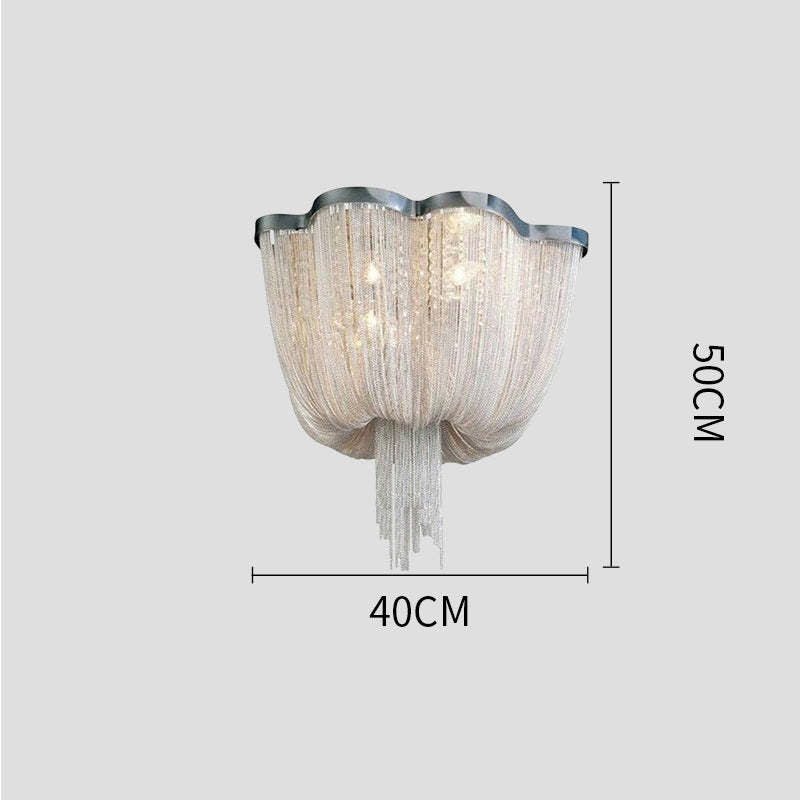 Aluminum Chain Tassel Chandelier - XYlight