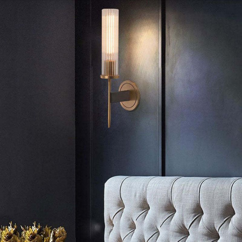 Alury Single Head Crystal Shade Candlestick Wall Sconce - XYlight
