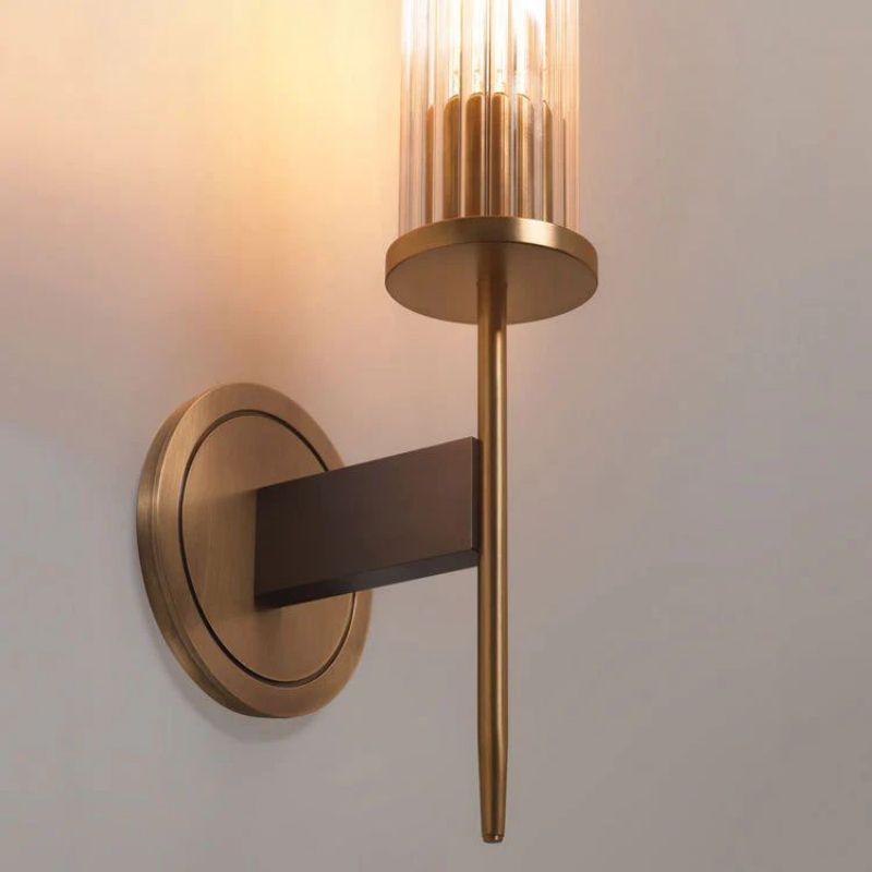 Alury Single Head Crystal Shade Candlestick Wall Sconce - XYlight