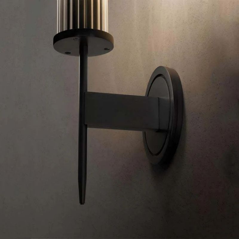Alury Single Head Crystal Shade Candlestick Wall Sconce - XYlight