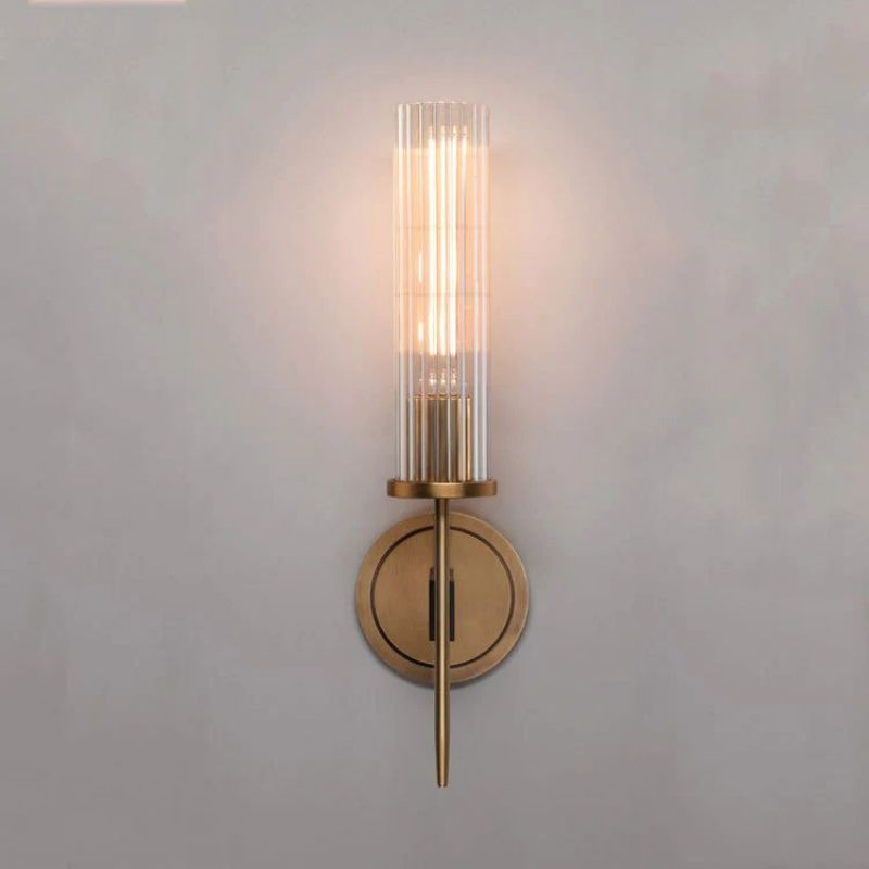 Alury Single Head Crystal Shade Candlestick Wall Sconce - XYlight