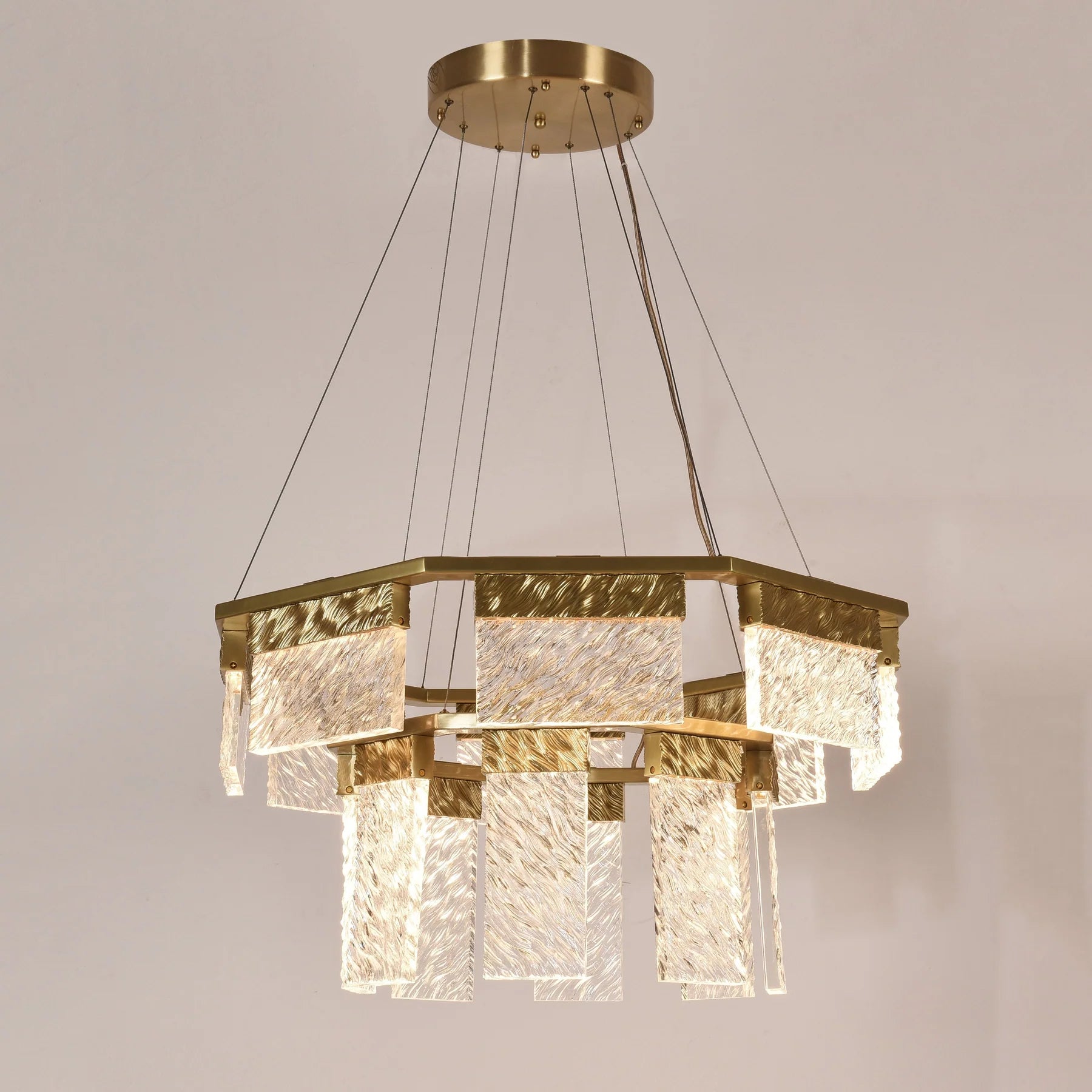 Arlen 2-Tier Round Down-Light Chandelier - XYlight