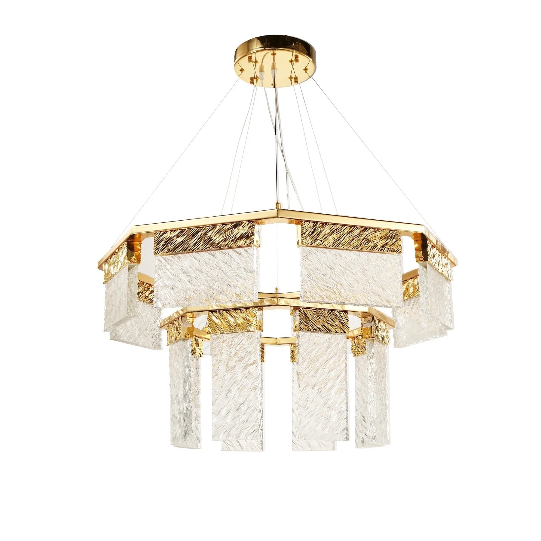 Arlen 2-Tier Round Down-Light Chandelier - XYlight