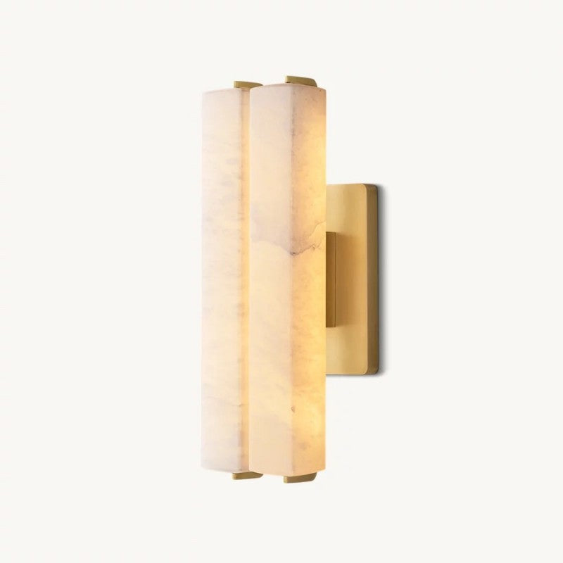 Aubrenor Alabaster Double Sconce