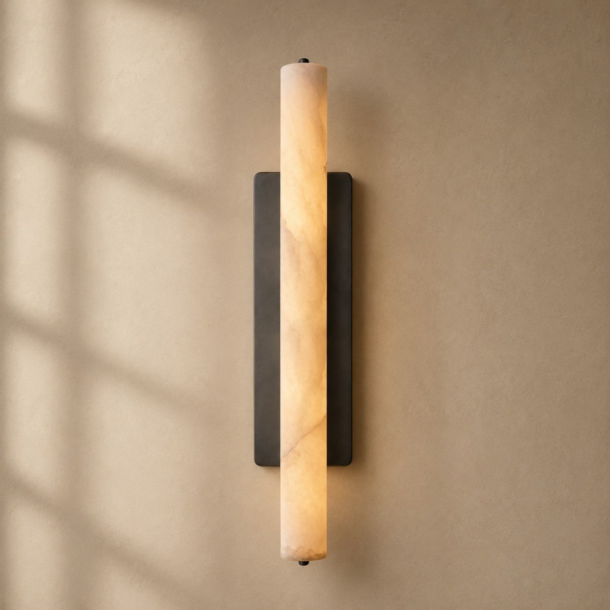 Aubrenor Modern Single Alabaster Sconce - XYlight