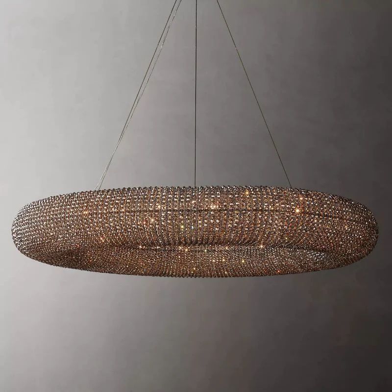 Audalune Round Crystal LED Chandelier - XYlight