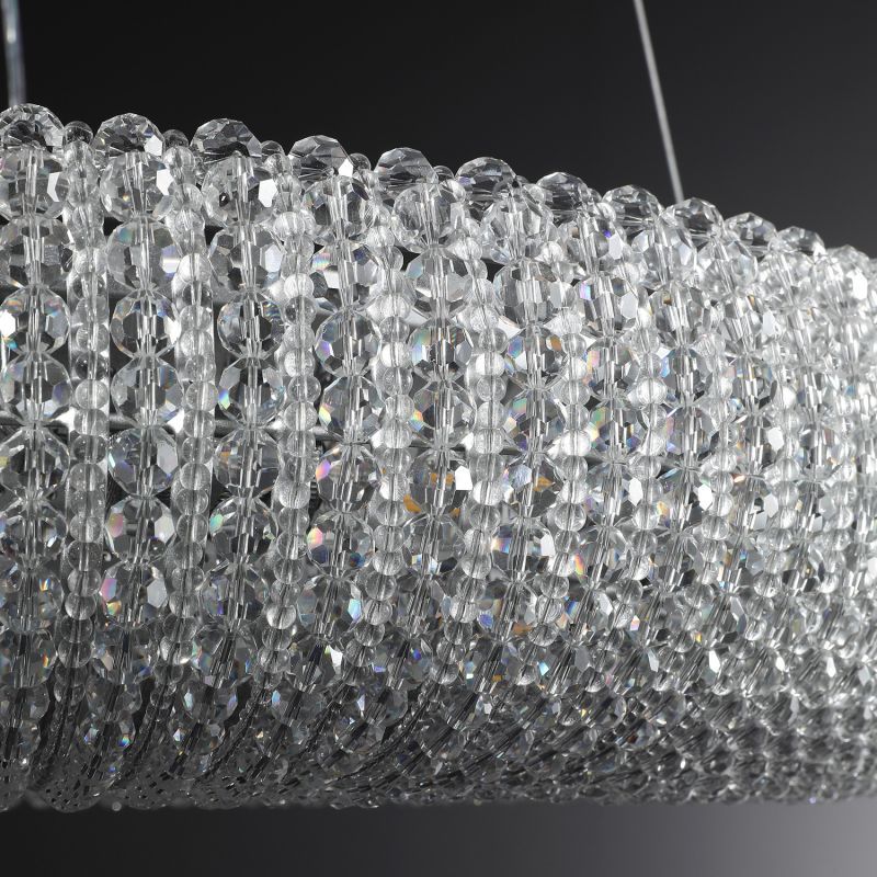 Audalune Round Crystal LED Chandelier - XYlight