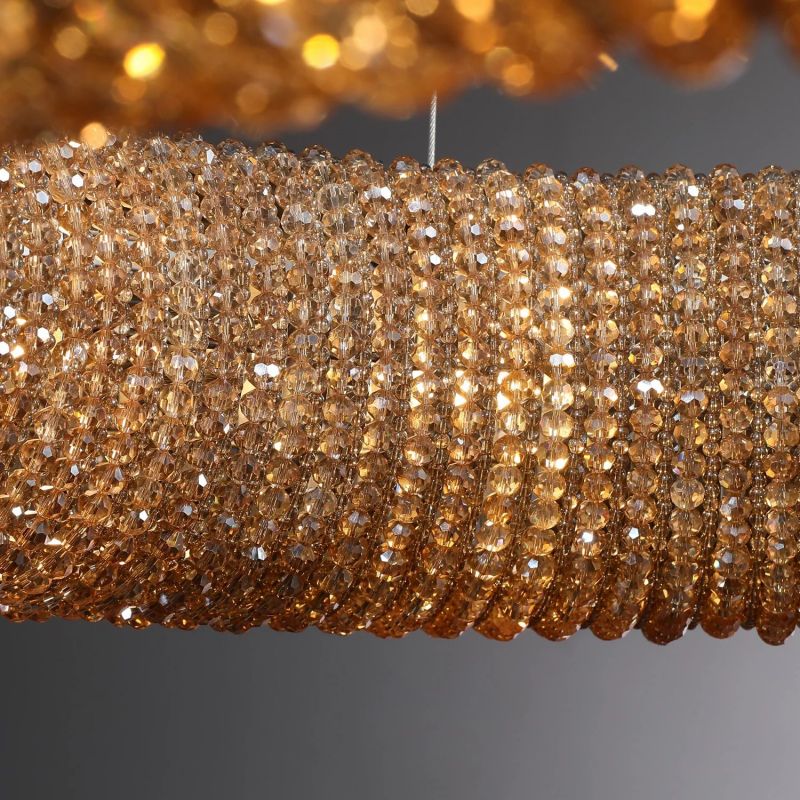 Audalune Round Crystal LED Chandelier - XYlight