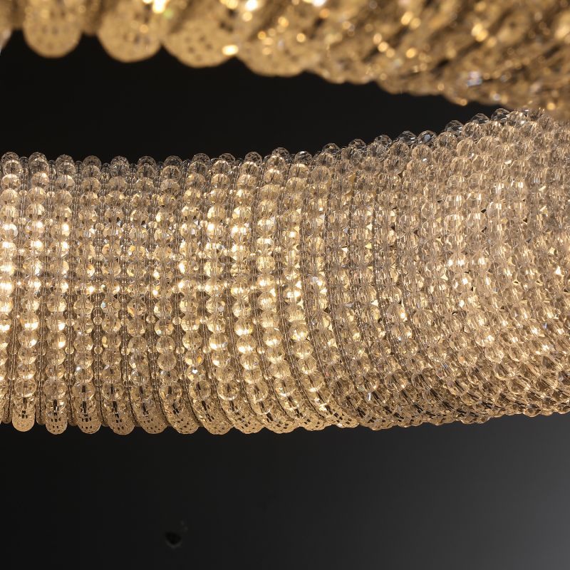 Audalune Round Crystal LED Chandelier - XYlight