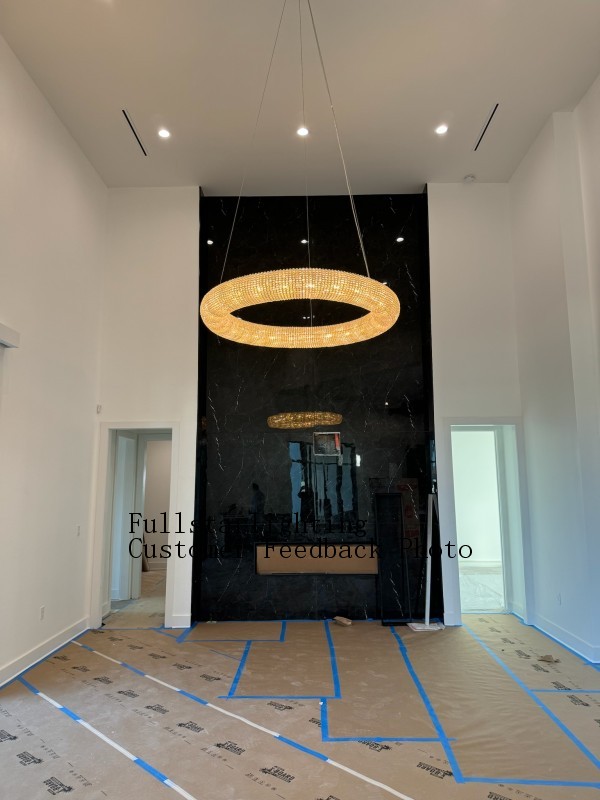 Audalune Round Crystal LED Chandelier - XYlight