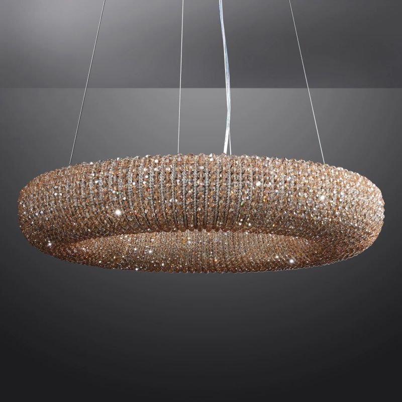 Audalune Round Crystal LED Chandelier - XYlight