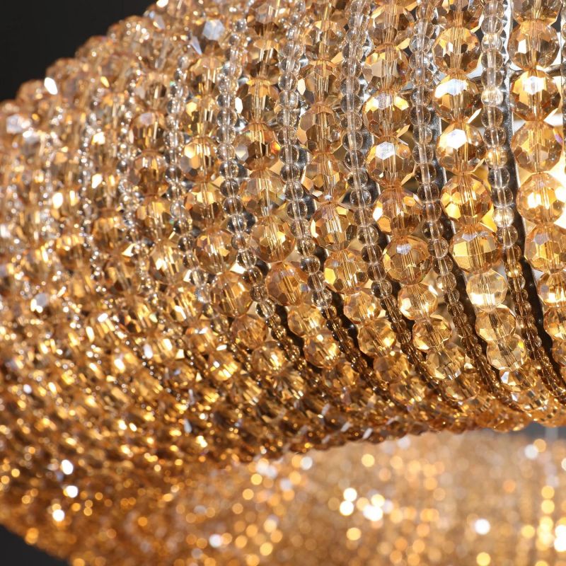 Audalune Round Crystal LED Chandelier - XYlight