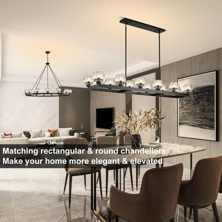 Aurevon Crystal Linear Chandelier 59″ / - XYlight