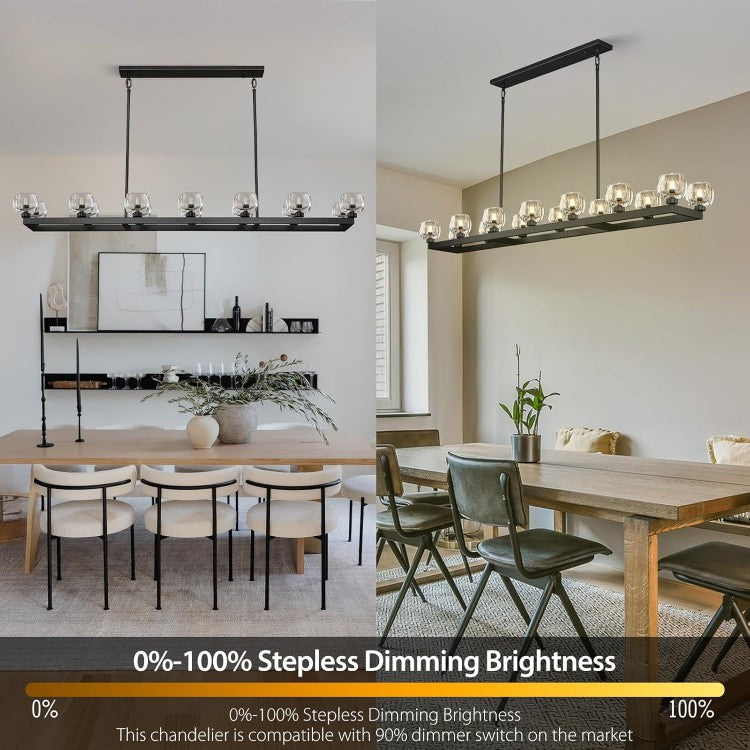 Aurevon Crystal Linear Chandelier 59″ / - XYlight