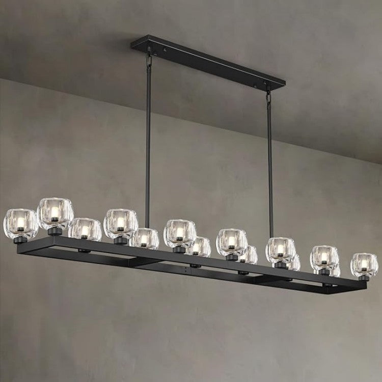 Aurevon Crystal Linear Chandelier 59″ / - XYlight