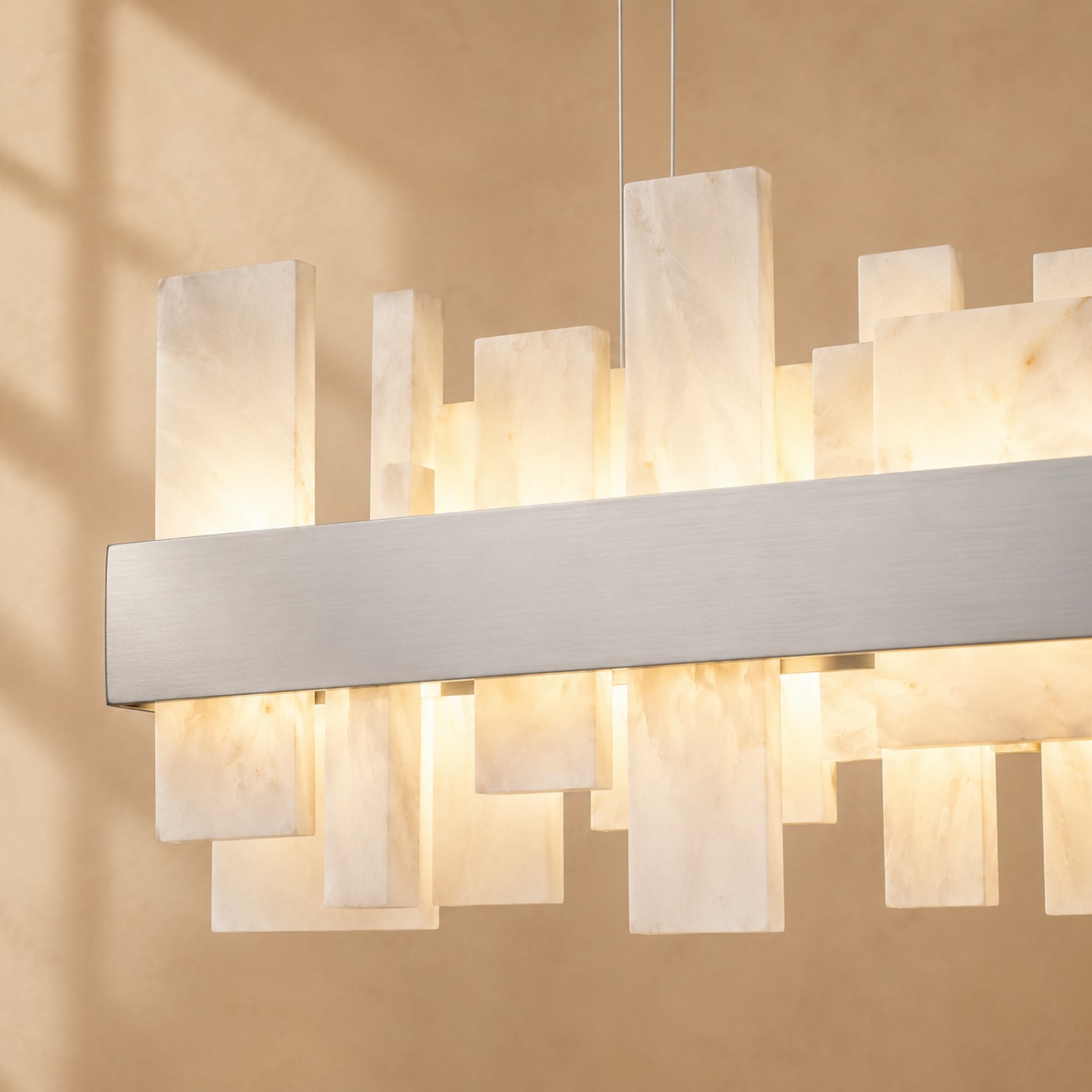 Aveloren LED Linear Alabaster Chandelier - XYlight