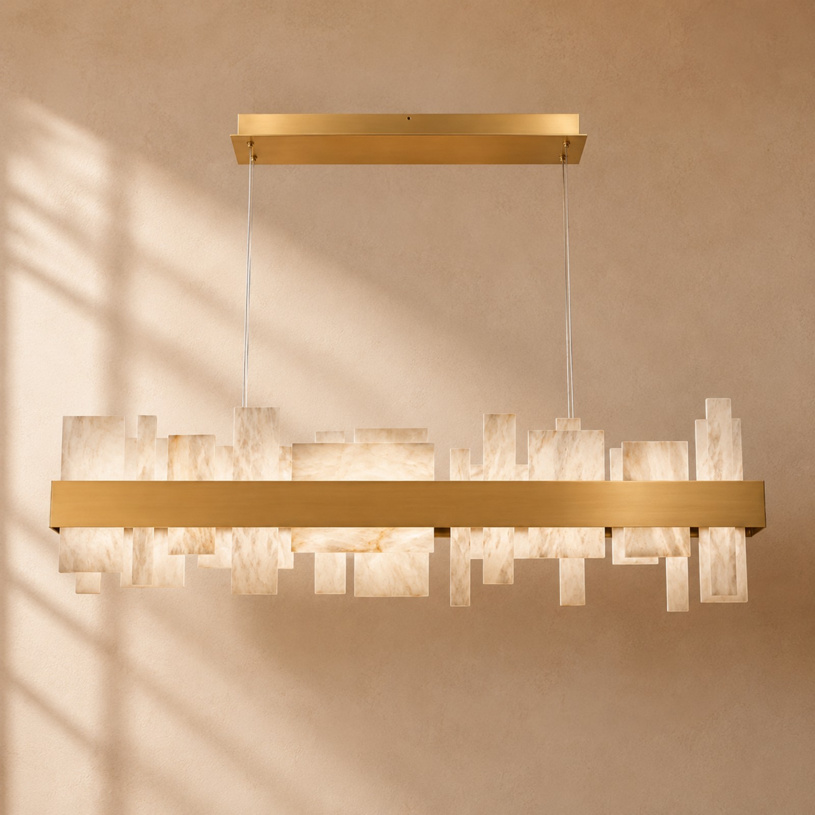 Aveloren LED Linear Alabaster Chandelier - XYlight