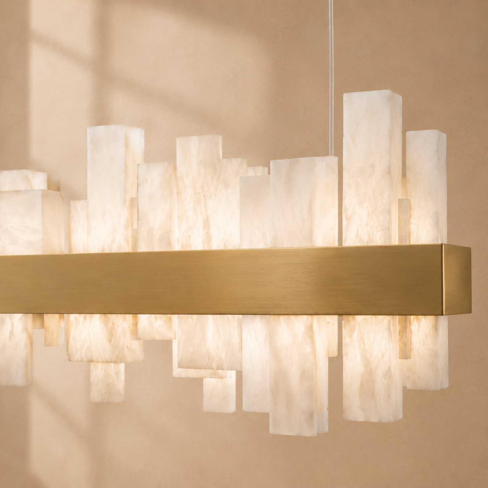 Aveloren LED Linear Alabaster Chandelier - XYlight