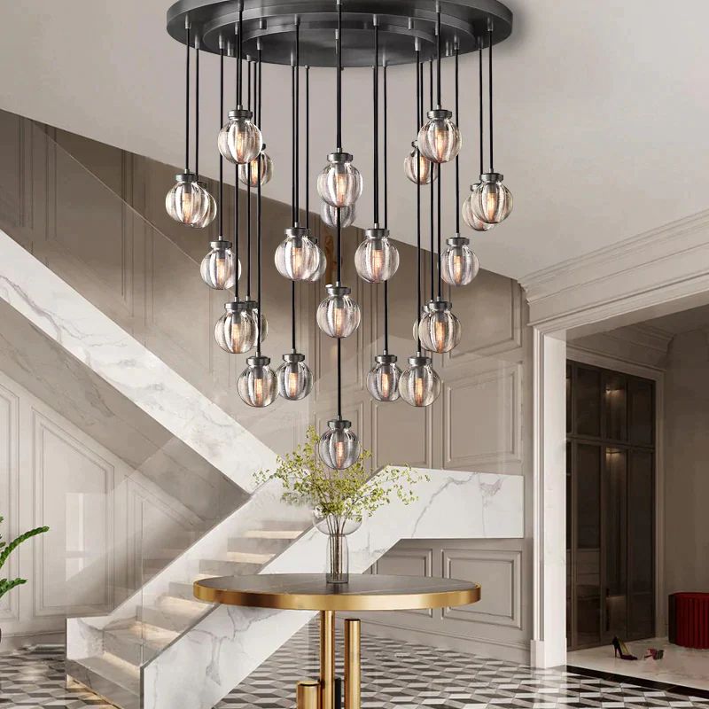 Bervadune Spherical Modern Round Chandelier - XYlight