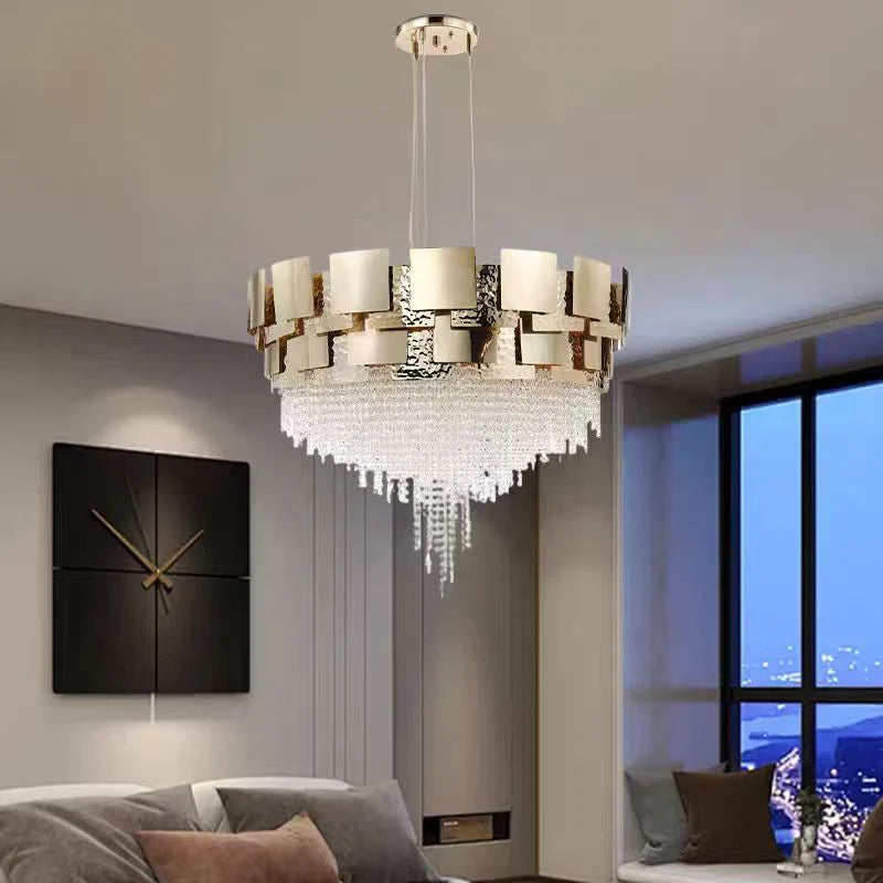Betsy Round Crystal Bead Chandelier - XYlight