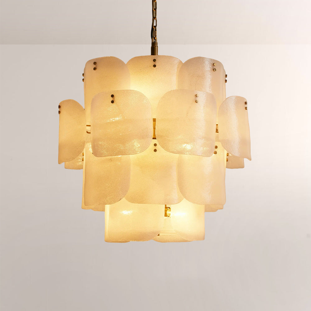 Blaira Tiered Blown Glass Chandelier - XYlight