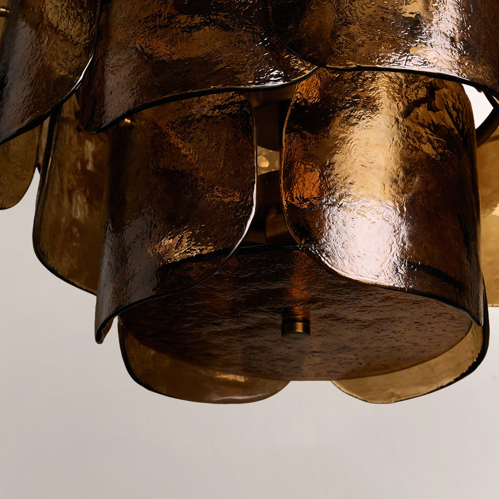 Blaira Tiered Blown Glass Chandelier - XYlight