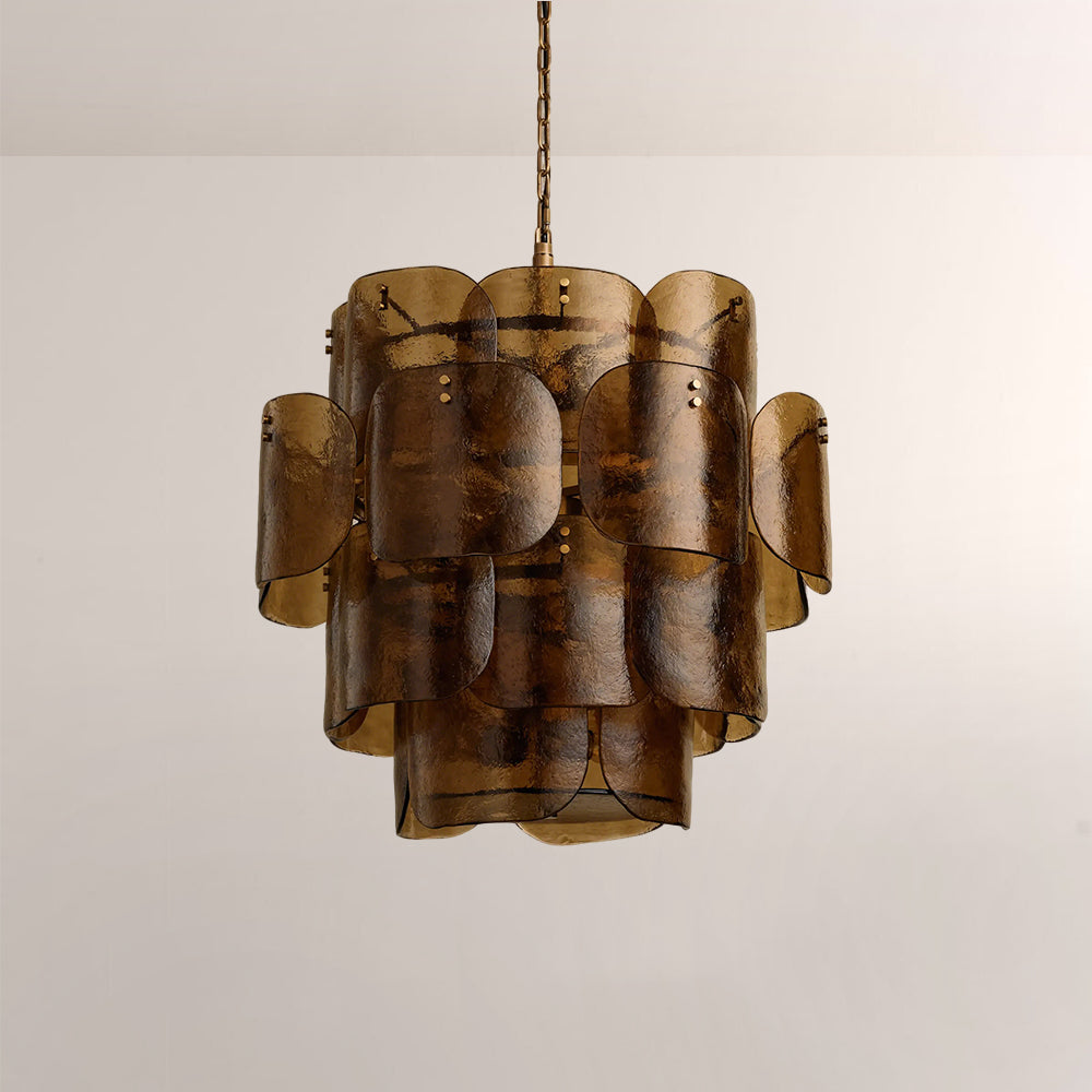 Blaira Tiered Blown Glass Chandelier - XYlight