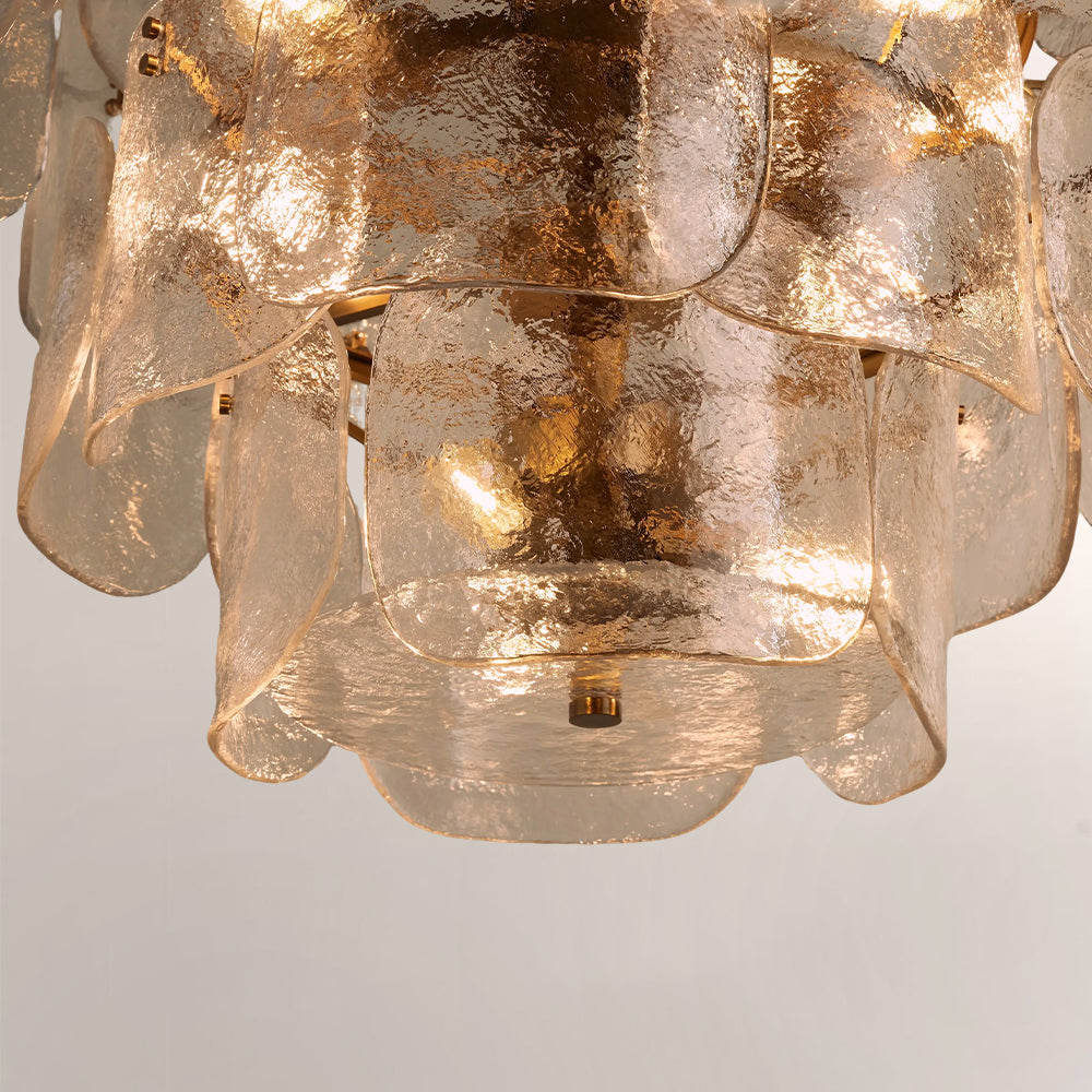 Blaira Tiered Blown Glass Chandelier - XYlight