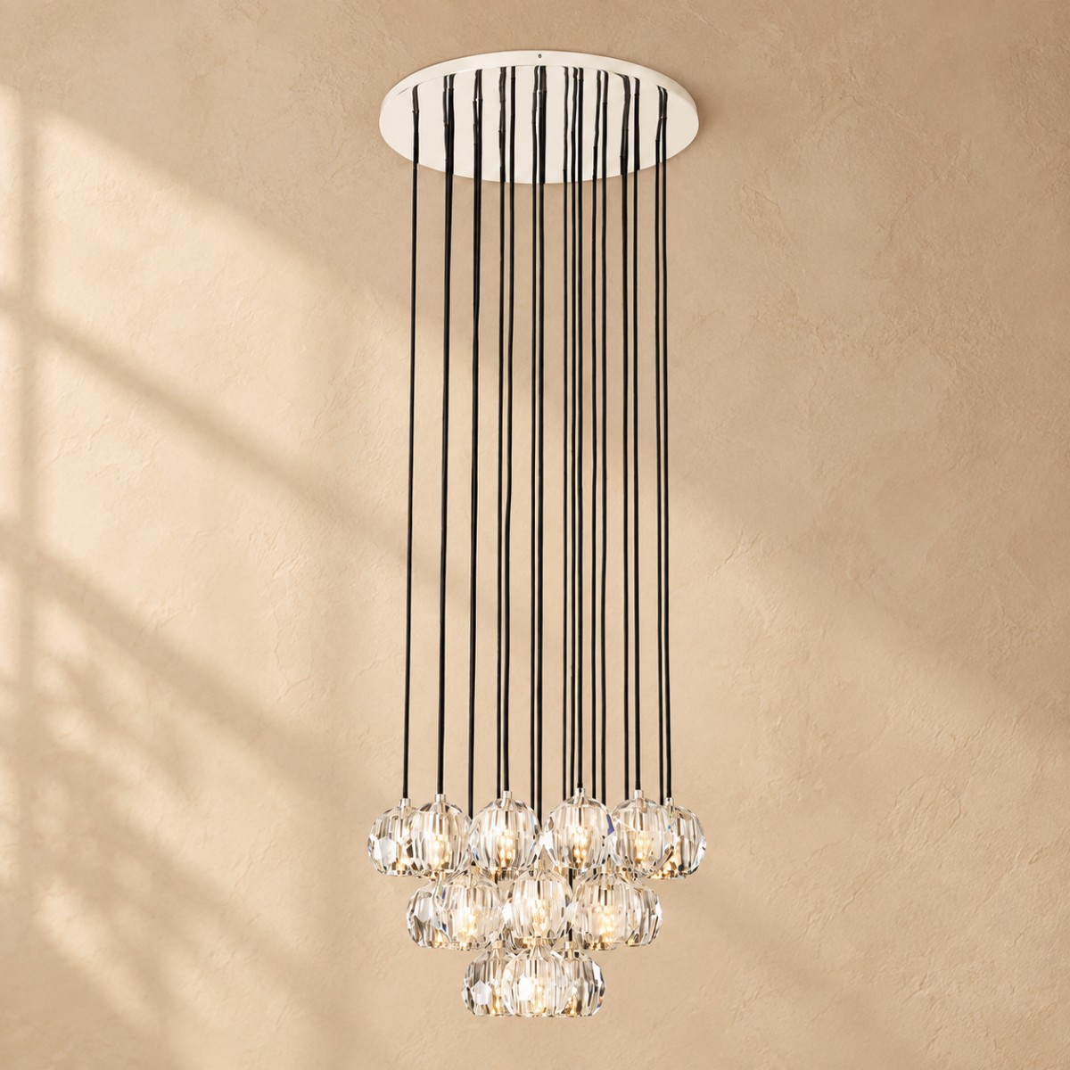 Bonmelor Glass Round Cluster Chandelier - XYlight