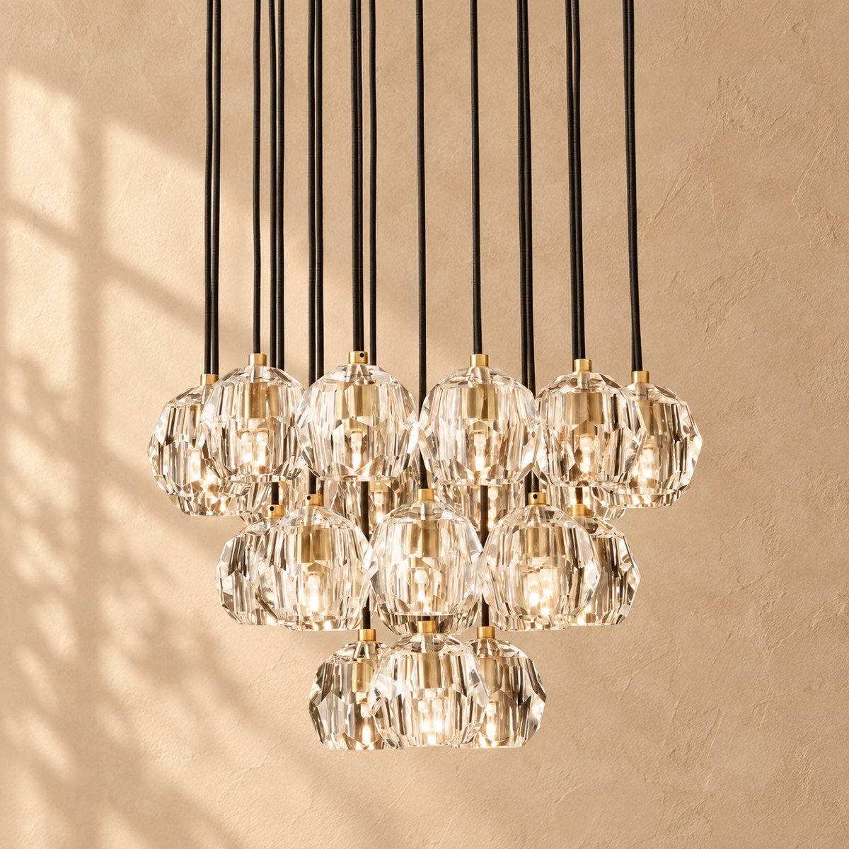 Bonmelor Glass Round Cluster Chandelier - XYlight