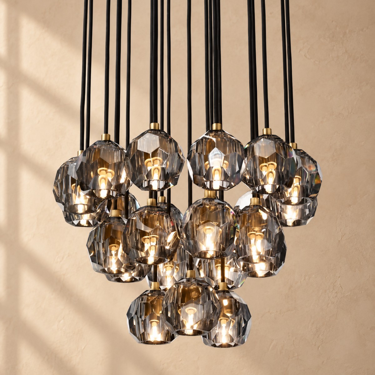 Bonmelor Glass Round Cluster Chandelier - XYlight