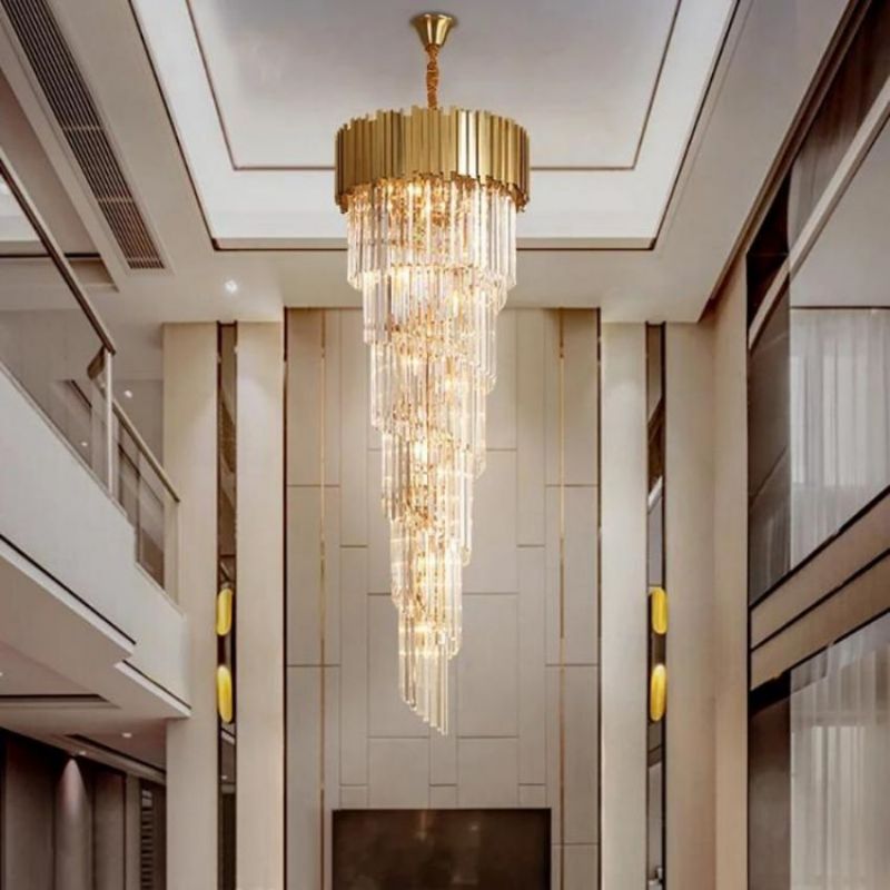Bourbons Louis 2-Story Crystal Round Chandelier - XYlight